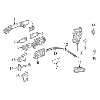 Toyota OE - Rear Door - Lock & Hardware