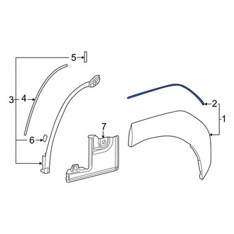 Toyota OE - Rear Outer Wheel Arch Molding Seal