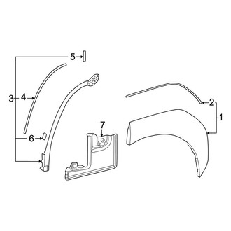 Toyota OE - Quarter Panel - Exterior Trim