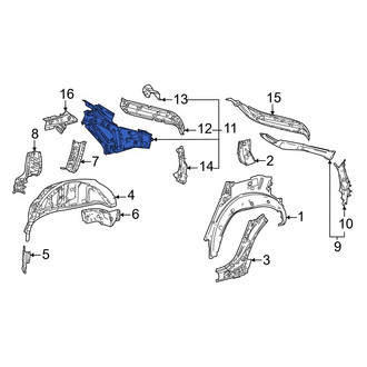 Toyota OE - Rear Left Inner Quarter Panel