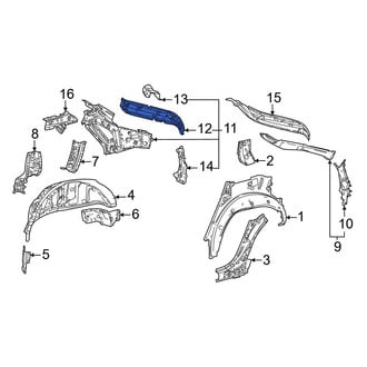 Toyota OE - Left Upper Inner Body C-Pillar