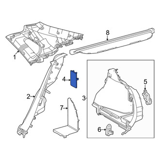Toyota OE - Rear Right Interior Quarter Panel Trim Panel Access Cover