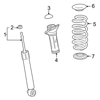 Toyota OE - Rear Suspension - Shocks & Components (FWD)