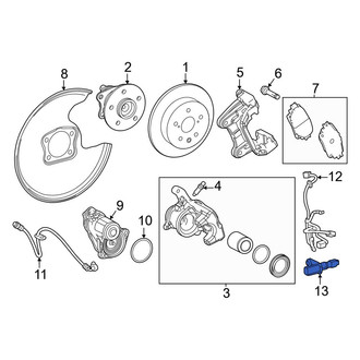 Toyota OE - Rear ABS Wheel Speed Sensor