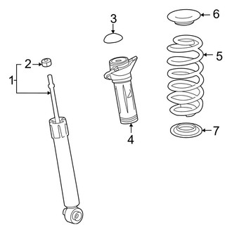 Toyota OE - Rear Suspension - Shocks & Components (AWD)