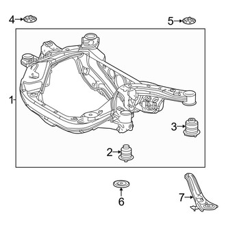 Toyota OE - Rear Suspension - Suspension Mounting (AWD)