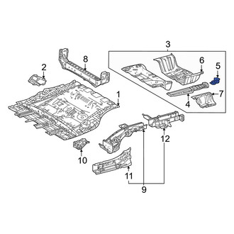 Toyota OE - Rear Left Floor Pan Reinforcement