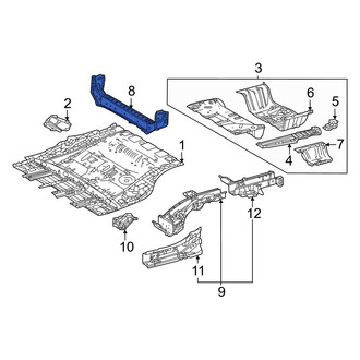 Toyota OE - Rear Floor Pan Crossmember