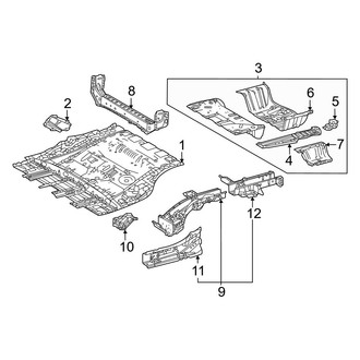 Toyota OE - Rear Body & Floor - Floor & Rails