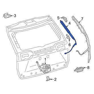Toyota OE - Rear Left Liftgate Lift Support