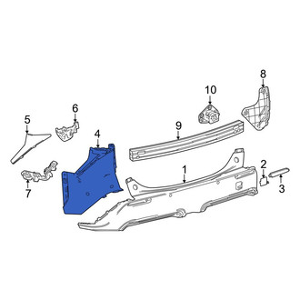 Toyota OE - Rear Left Bumper Corner Cover