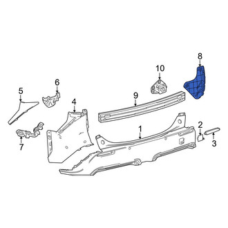 Toyota OE - Rear Left Bumper Seal