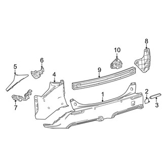 Toyota OE - Rear Bumper - Bumper & Components