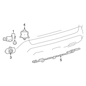 Toyota OE - Rear Bumper - Electrical Components