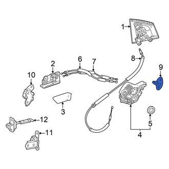 Toyota OE - Rear Door Lock Striker Plate