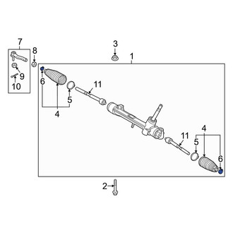Toyota OE - Outer Rack and Pinion Bellows Clamp