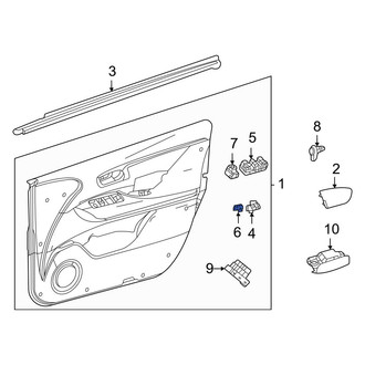 Toyota OE - Right Door Lock Switch