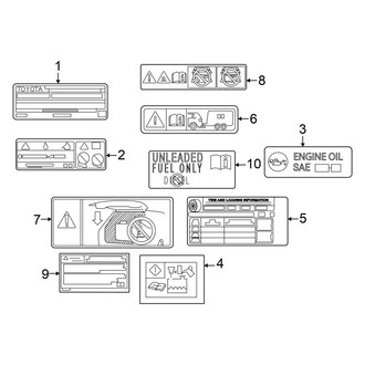 Toyota OE - Information Labels - Labels