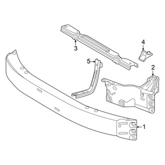 Toyota OE - Front Bumper & Grille - Bumper & Components (Bumper Support)