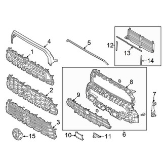 Toyota OE - Front Bumper & Grille - Grille & Components