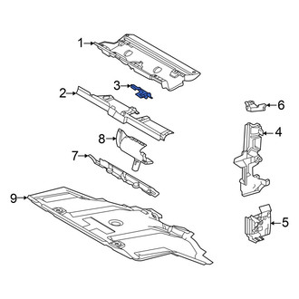 Toyota OE - Radiator Support Access Cover Bracket