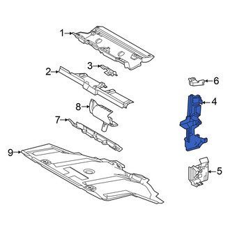 Toyota OE - Front Left Upper Radiator Support Baffle