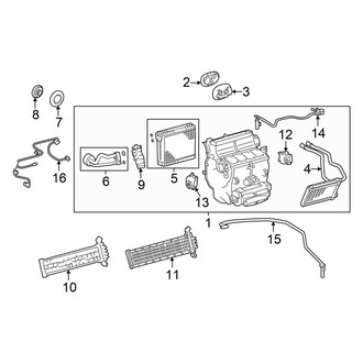 Toyota OE - Air Conditioner & Heater - Evaporator & Heater Components