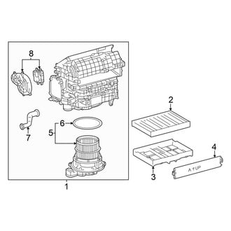 Toyota OE - Air Conditioner & Heater - Blower Motor & Fan