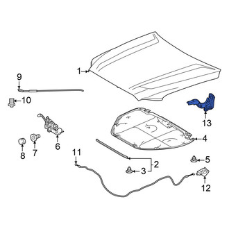 Toyota OE - Front Left Hood Hinge