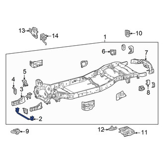 Toyota OE - Front Frame Side Member Crossmember