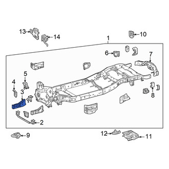 Toyota OE - Left Frame Side Member