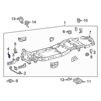 Toyota OE - Left Frame Side Member Reinforcement