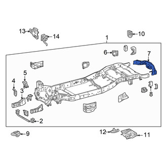 Toyota OE - Rear Frame Side Member Crossmember