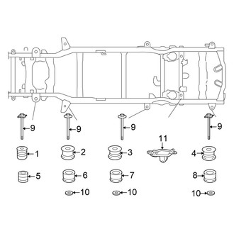 Toyota OE - Frame & Components (Cab & Body Mounting)