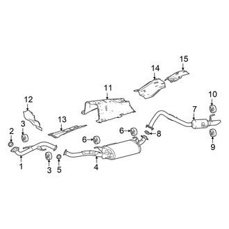 Toyota OE - Exhaust System - Exhaust Components