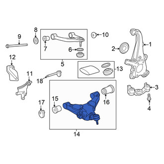 Toyota OE - Front Left Lower Suspension Control Arm