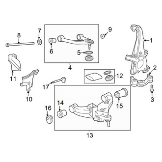 Toyota OE - Front Suspension - Suspension Components (4WD)