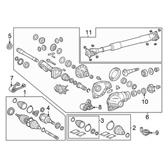 Toyota OE - Front Suspension - Carrier & Front Axles
