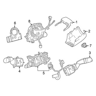 Toyota OE - Steering Column - Shroud, Switches & Levers