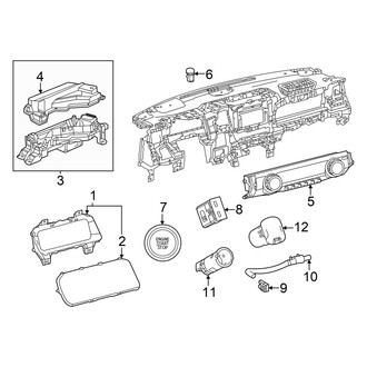 Toyota OE - Instrument Panel - Cluster & Switches