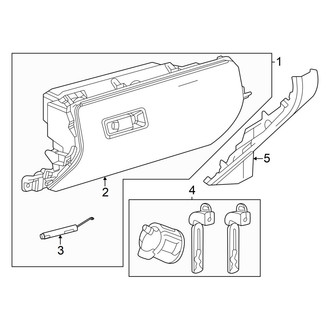 Toyota OE - Instrument Panel - Glove Box