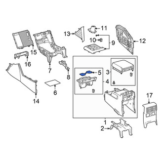 Toyota OE - Rear Console Mat