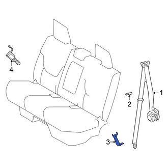 Toyota OE - Rear Left Seat Belt Anchor Plate Cover