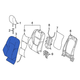 Toyota OE - Front Left Seat Back Cushion Cover