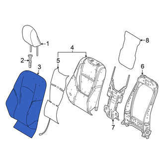 Toyota OE - Front Right Seat Back Cushion Cover