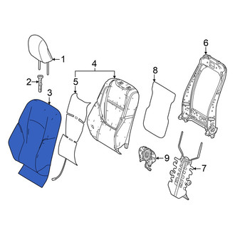 Toyota OE - Front Left Seat Back Cushion Cover