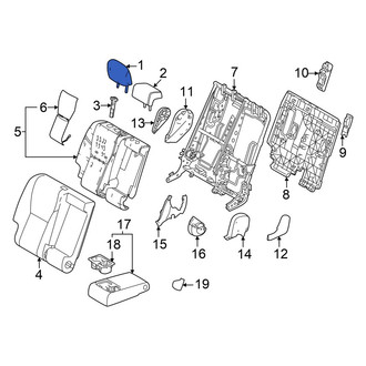 Toyota OE - Center Left Headrest