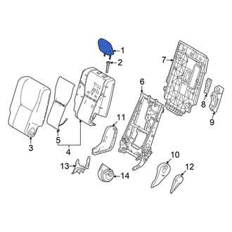 Toyota OE - Center Right Outer Headrest