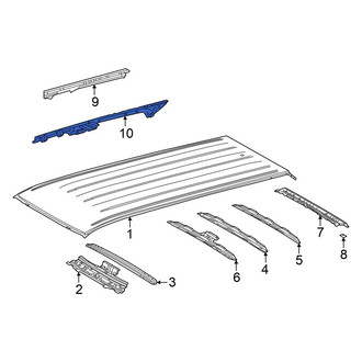 Toyota OE - Left Roof Side Rail
