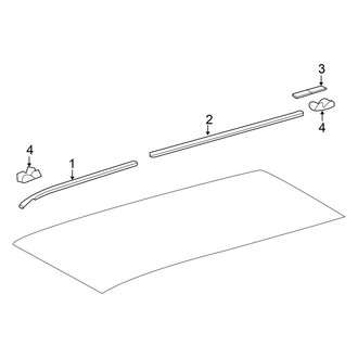 Toyota OE - Roof - Exterior Trim (W/O Sunroof)